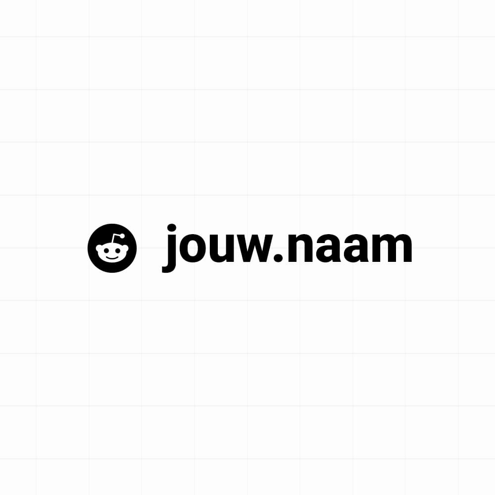 Reddit - Sticker met eigen naam - vinyl sticker kopen bij De Stickerbaas