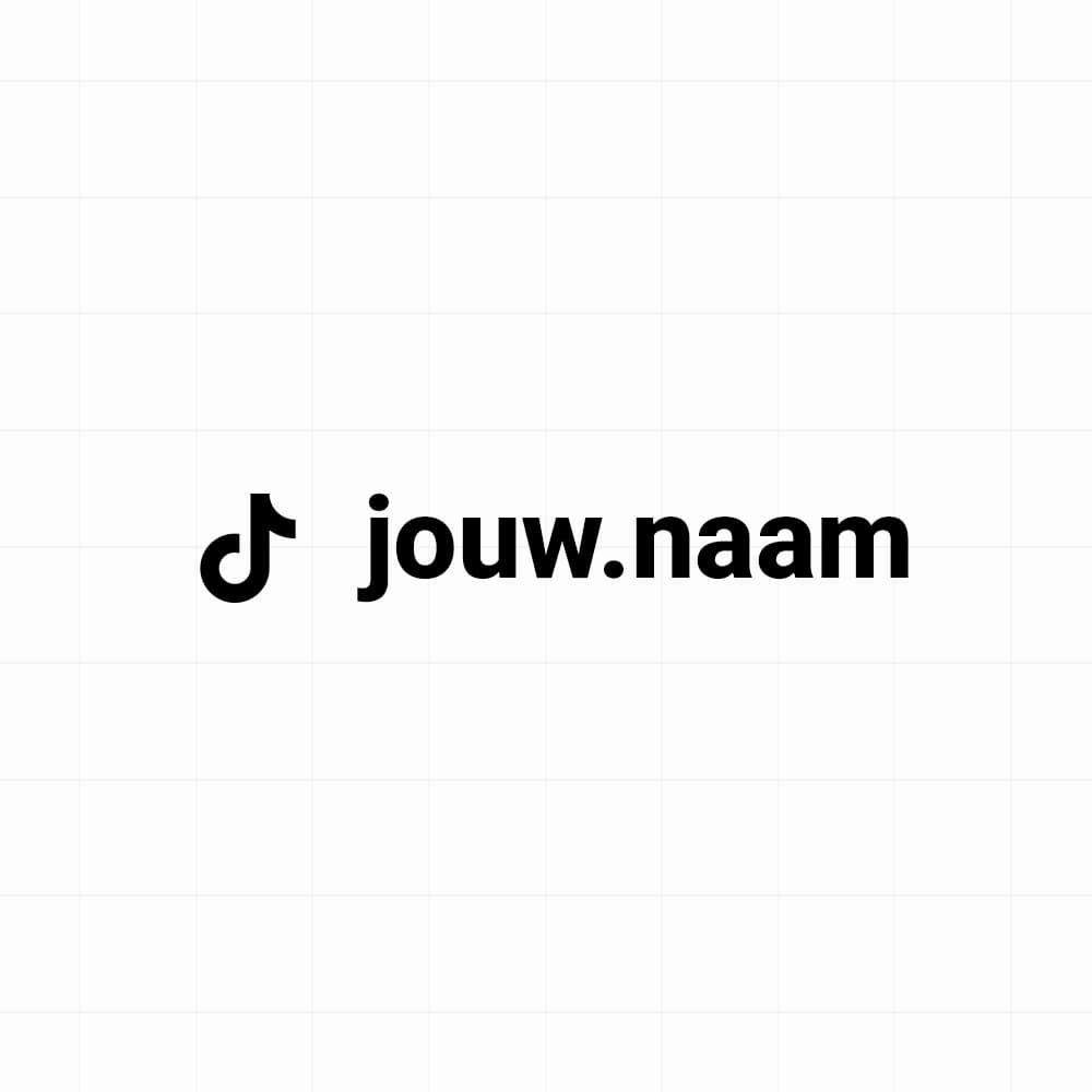 TikTok - Sticker met eigen naam - vinyl sticker kopen bij De Stickerbaas