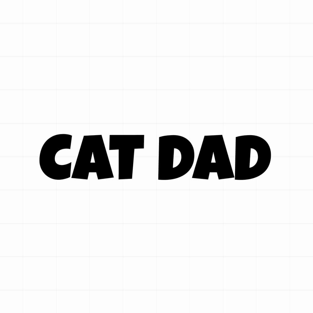 Cat dad sticker - Leuke kattensticker - vinyl sticker kopen bij De Stickerbaas